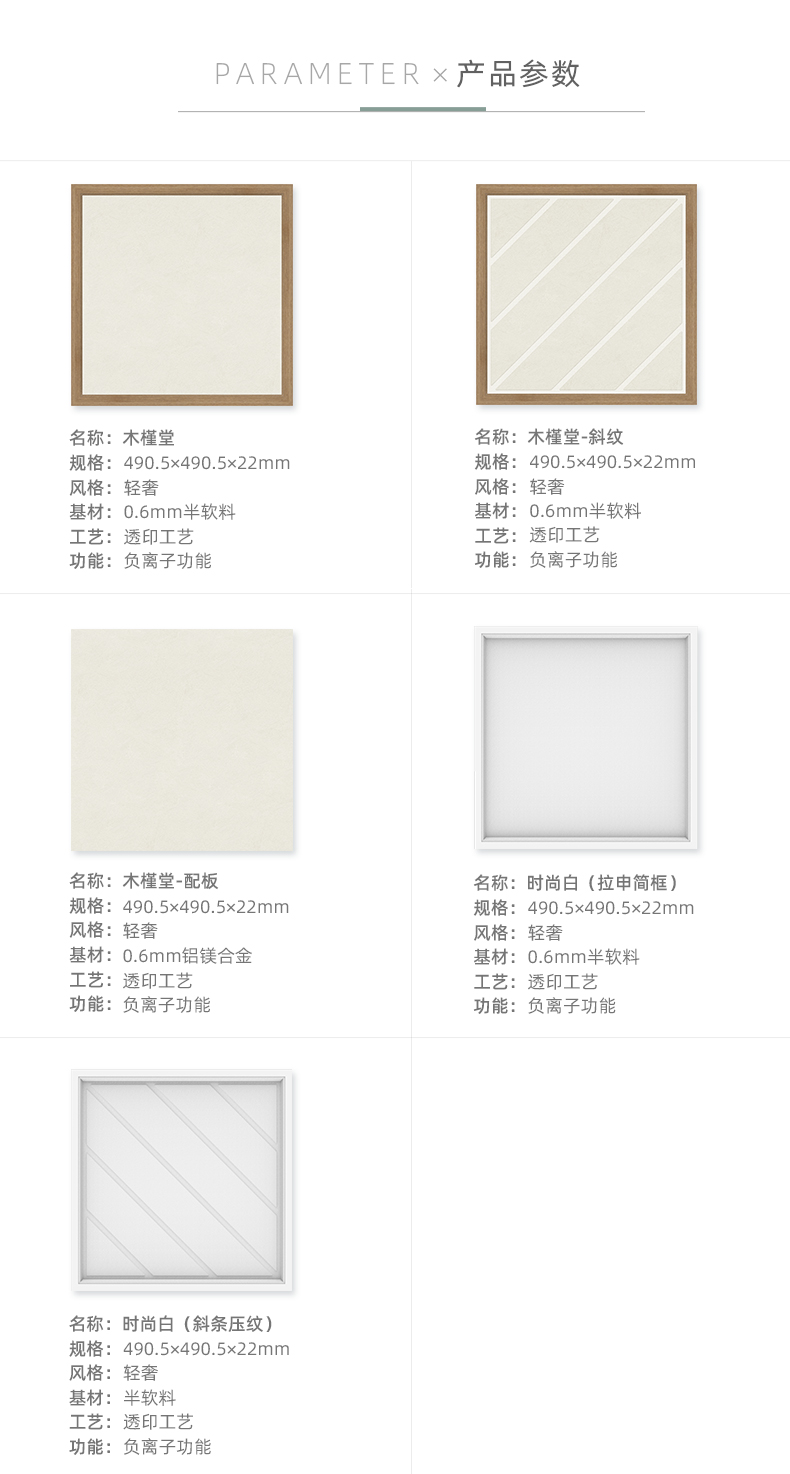 產品參數