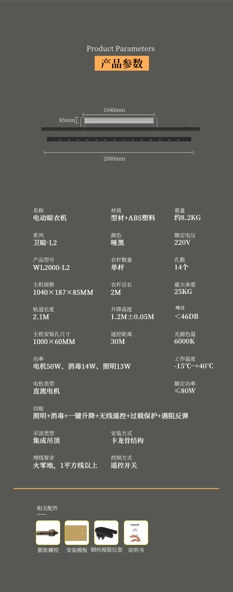 產品參數